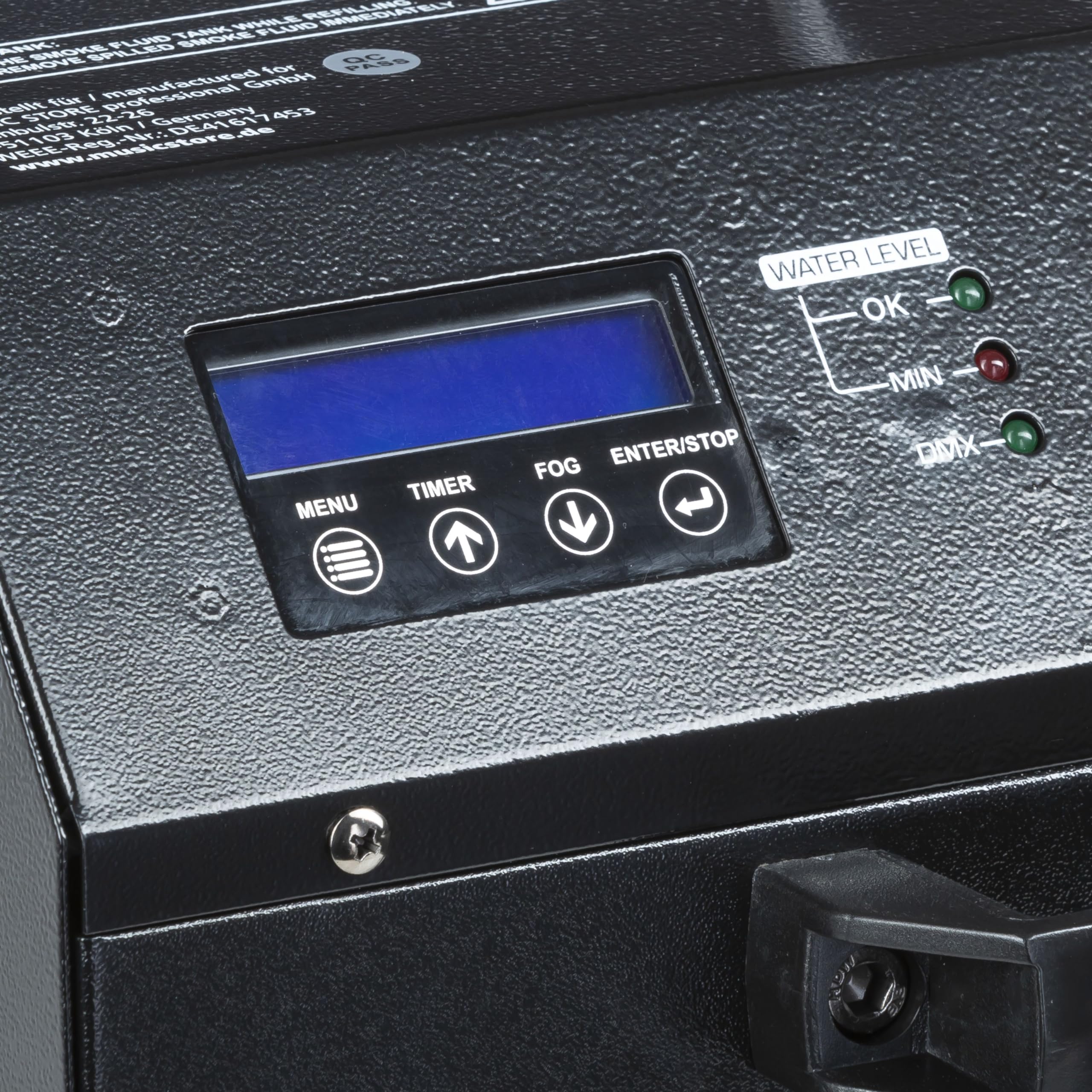 Vega Mini Low Fog Bodennebelmaschine - Kompakt, Wasserbasis, 1250 Watt, 1L Fluidbehälter, 7L Wassertank, DMX-Steuerbar, Fernbedienung, Umweltfreundlich, Ideal für 100m² Fläche