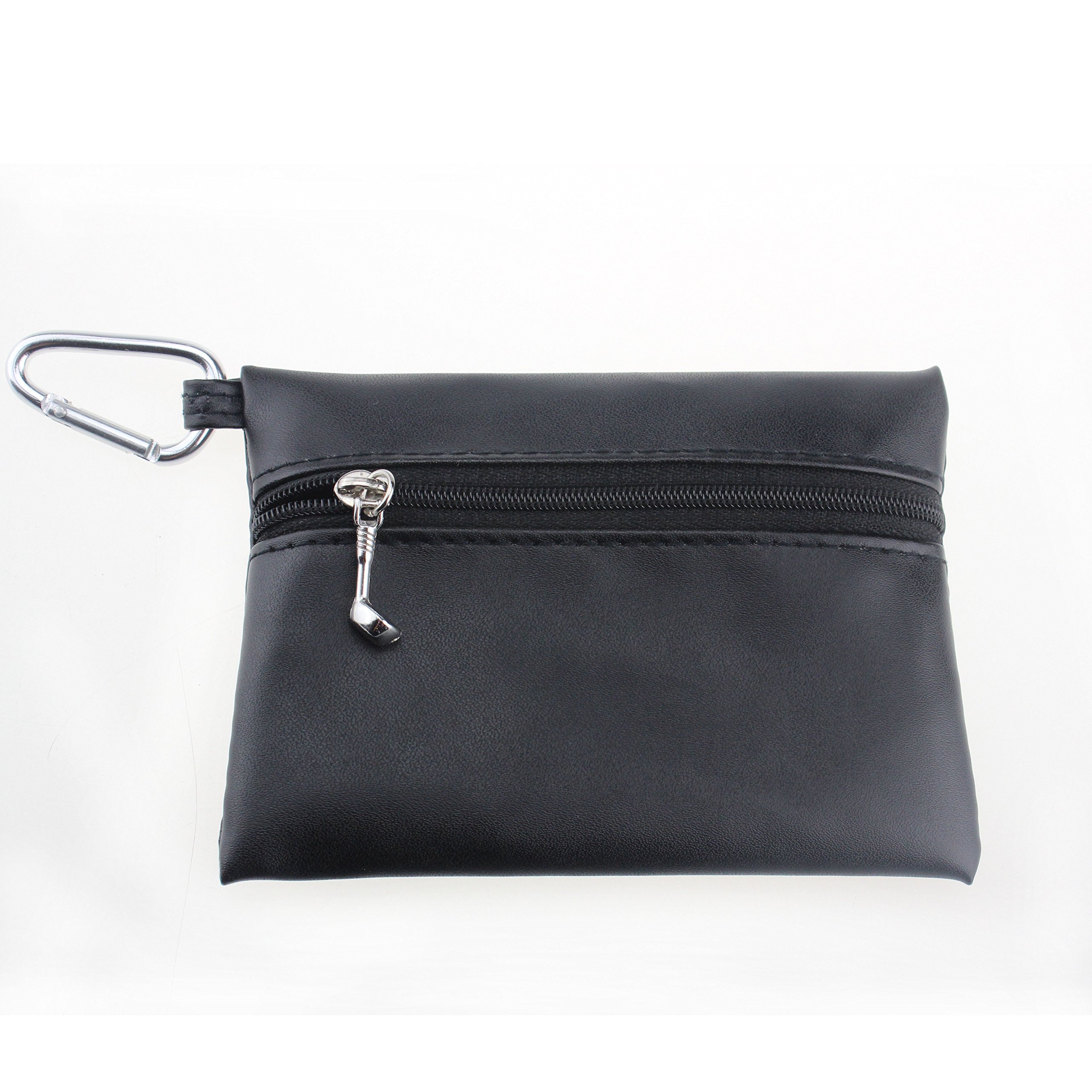 Crestgtolf PU Golf Tee Pouch Bag 10 pz