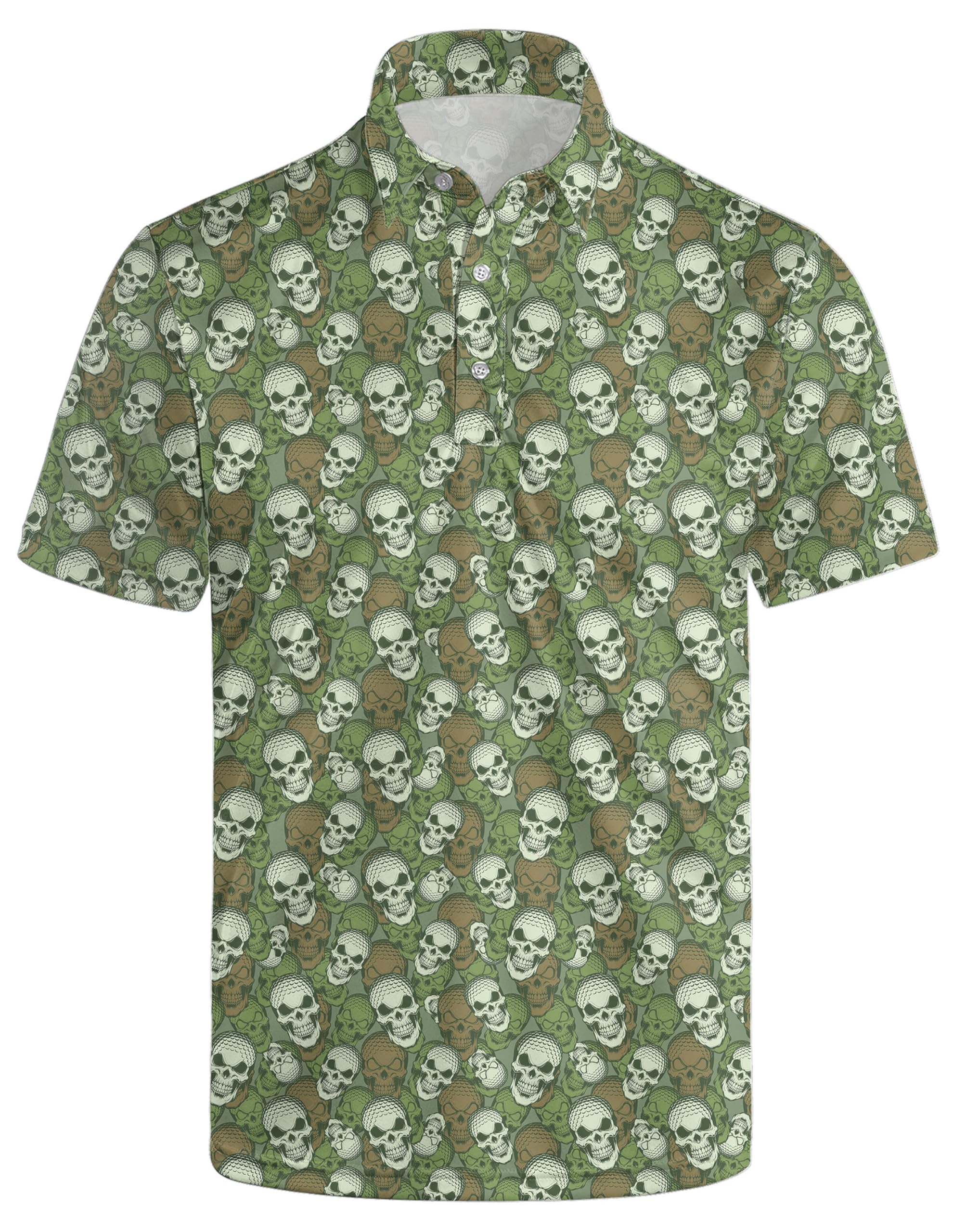 Mens Funny Golf Polo Shirts Short Sleeve Quick Dry Polo Shirts