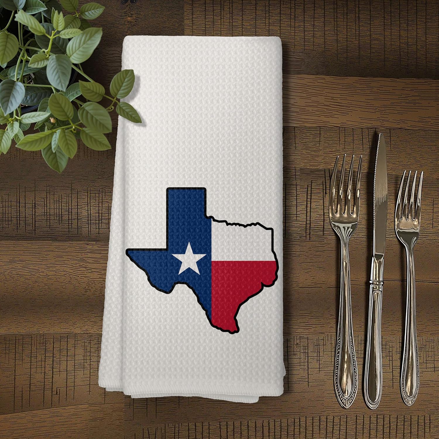 Texas State Flag Map Kitchen Towels, Texas Souvenirs Gifts Dish Tea Towels for Kitchen Decor, Red White Blue Southwestern American Hand Towel for Bathroom Decor, 16x24 Inch,C078-MJ-ZH - Image 5