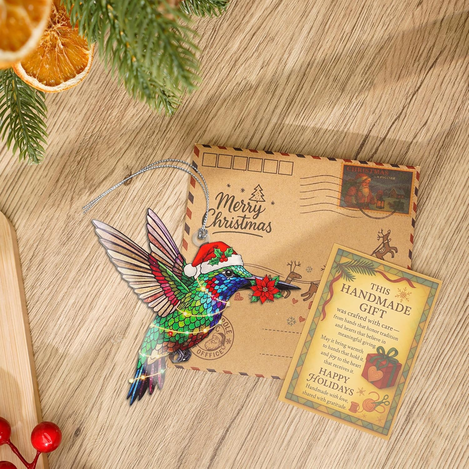 Christmas ornaments - Hummingbird Christmas Ornament - Hummingbird Gifts for Women - Bird Ornaments for Christmas Tree - Hanging Decor for Xmas Tree - Christmas Ornament 2025 - Gift Exchange - Image 4