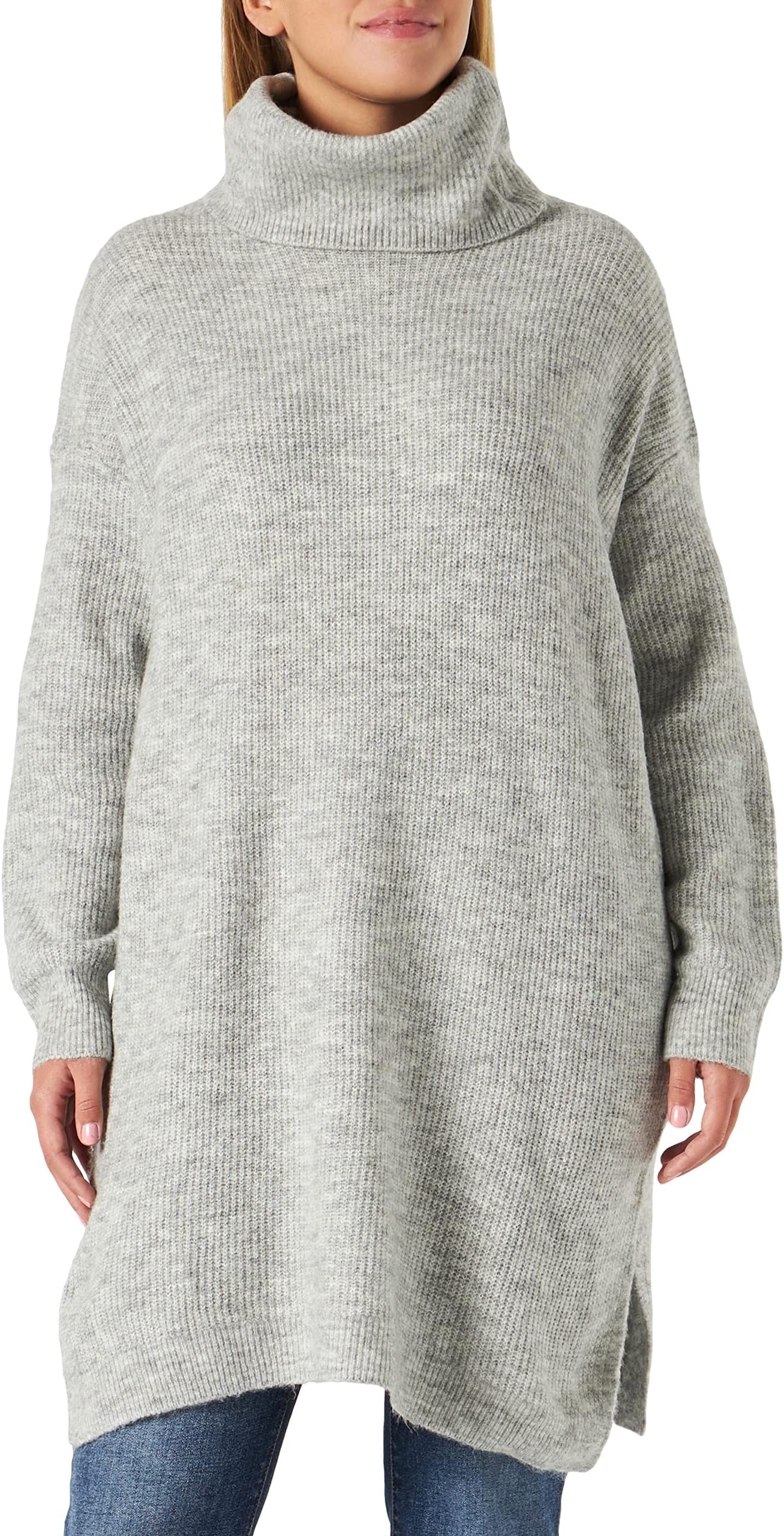 VilaWomen's Vicilia Rollneck L/S Knit Tunic/Su-noos Sweater