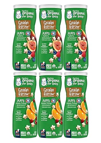 Gerber Bocadillos orgánicos para granos de bebé y crecimiento (paquete variado)