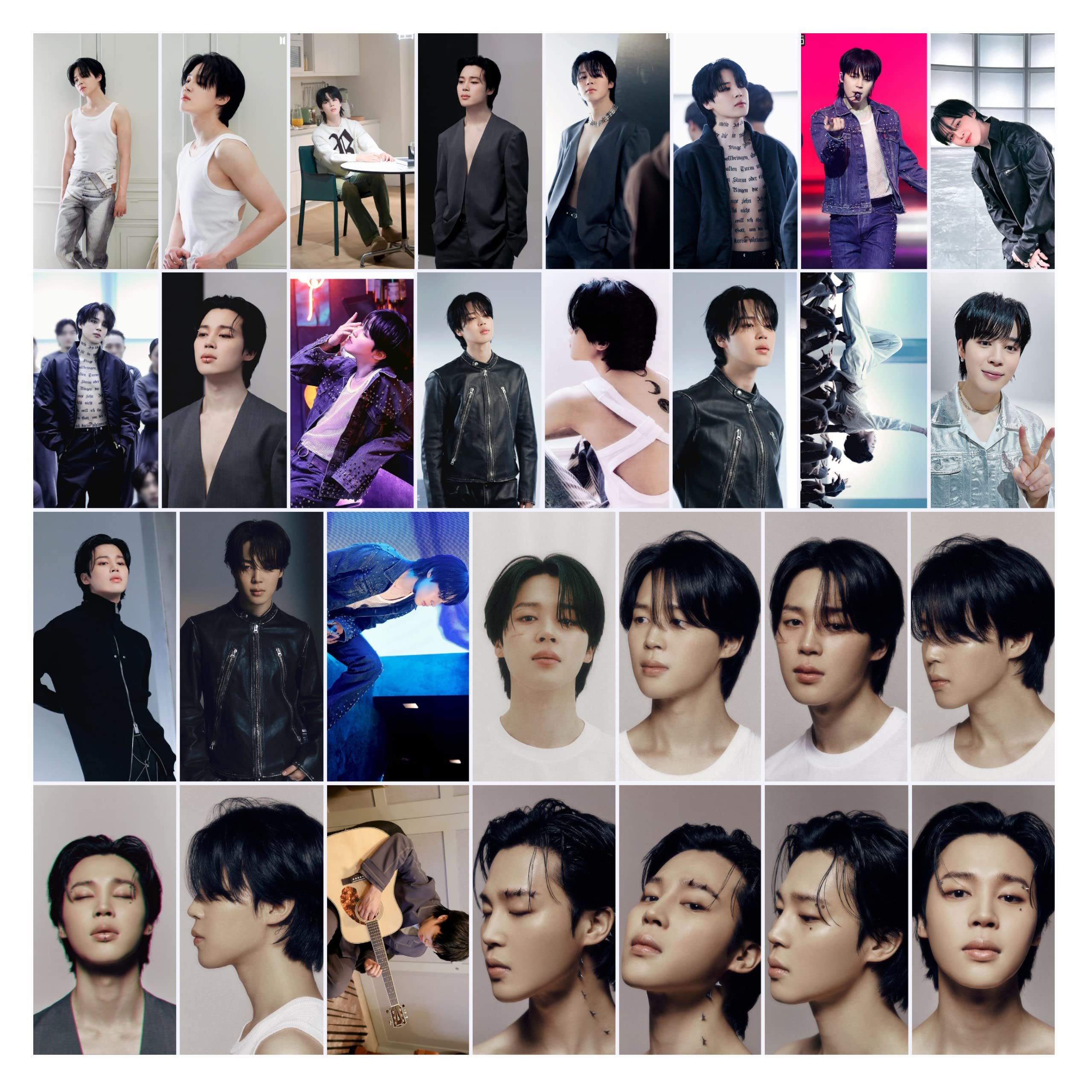 Careflection Kpop BTS Jimin Face Album Lomo photocards (set of 55