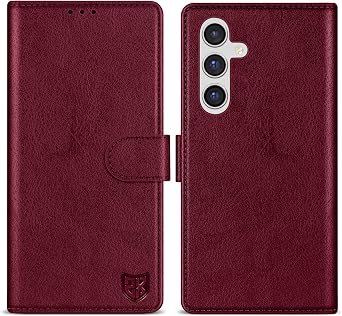 For Samsung Galaxy A54 5G Wallet Case with [RFID Blocking] Card Slot Kickstand Magnetic Closure Leather Flip Fold Protective Phone Case for Samsung Galaxy A54 Phone Case WalletWine Red-6.5 inch