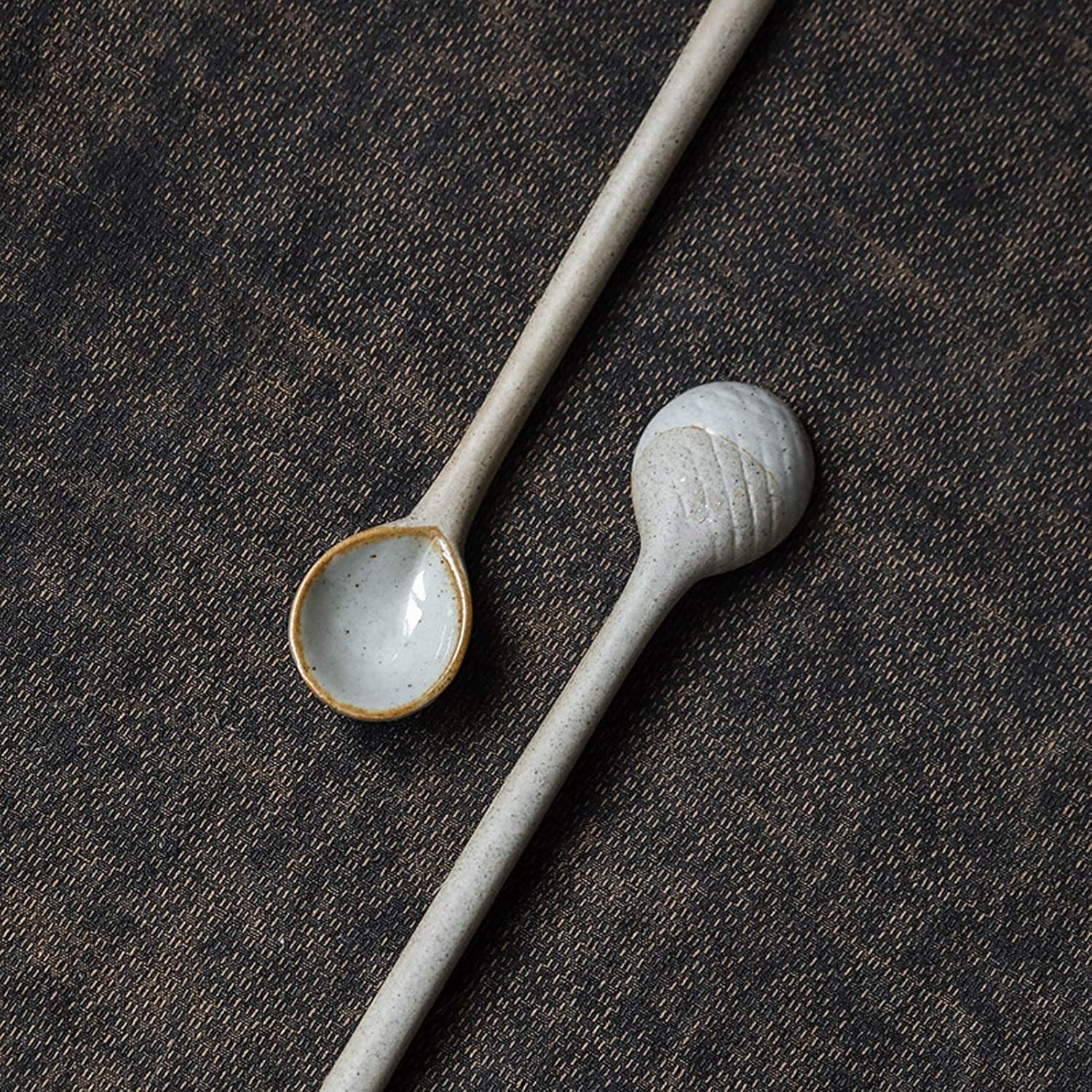 Spoon Table Spoons Five Piece Long Handled Ceramic Coffee Stirring Spoon Home Cooking Heat Resistant Spoon Ice Cream Spoon Dessert Spoon Watermelon Spoon for Home, Kitchen Or Restaurant