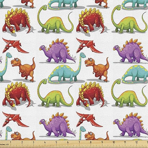 Miniatura 78 de Lunarable Tela suculenta de The Yard, flores en acuarela estilo pintura coloridas flores de primavera tema de jardinería, tela de microfibra