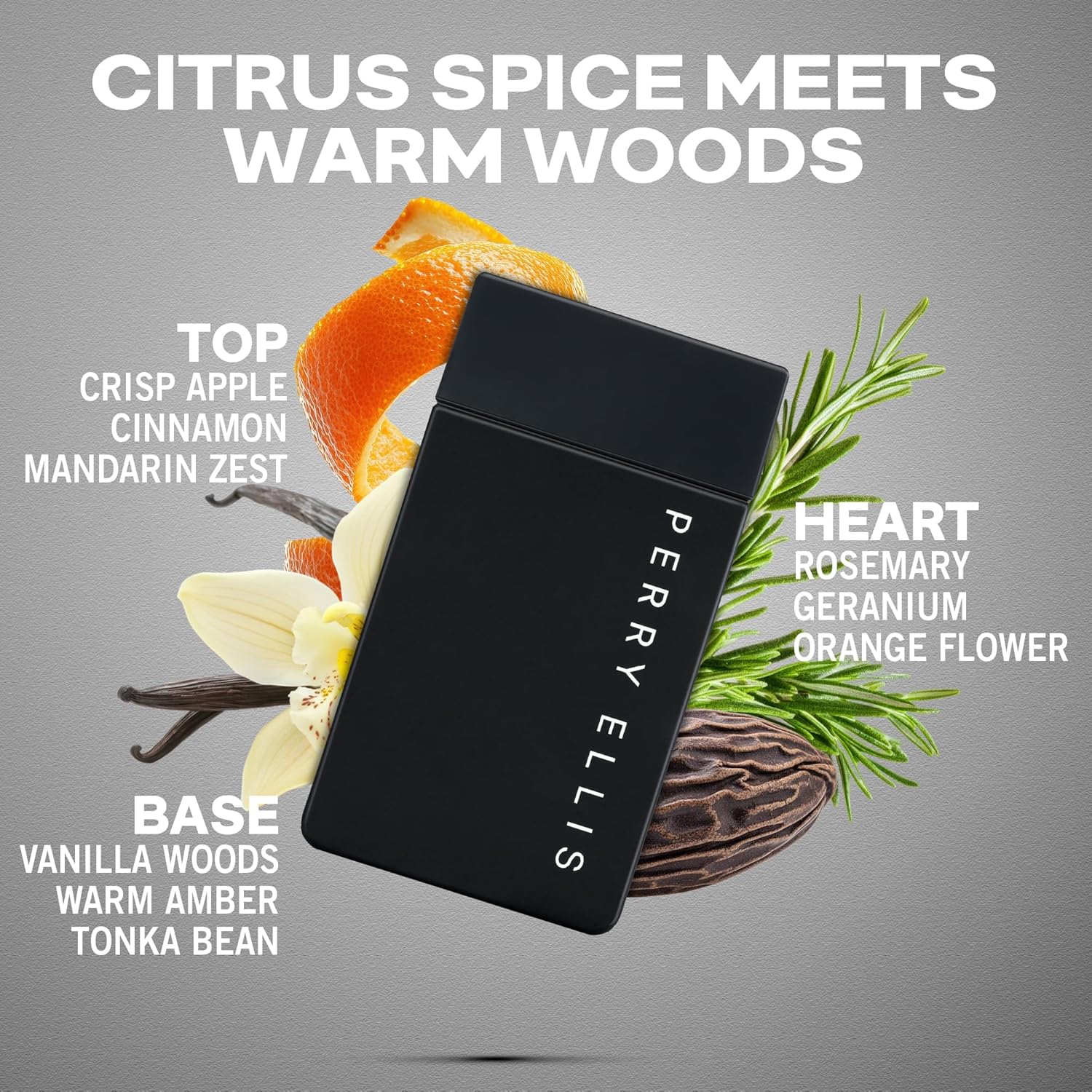 Perry Ellis Midnight 4-Piece Gift Set - Men Cologne Gift Set, Perfume, Sophisticated Fragrance Cologne Spray - 3.4 fl oz Eau de Toilette + .25 fl oz Travel Size, 6.8 oz Body Spray & 3 oz Shower Gel - Image 2