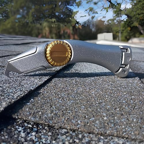 Miniatura 2 de Cuchillo para techos de hoja fija con funda, Navajas para techos