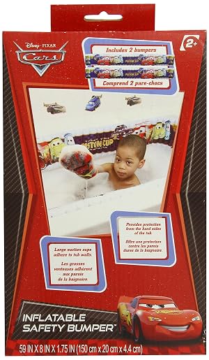 Disney Cars Inflatable Safety Bathtub Bumpers Red
