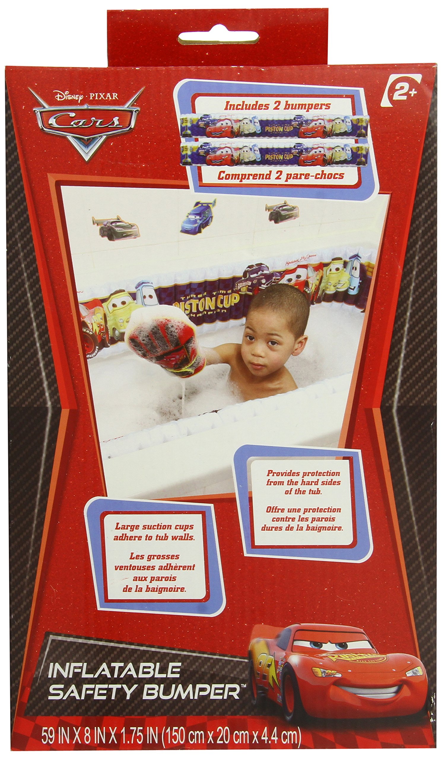 Disney Cars Inflatable Safety Bathtub Bumpers Red