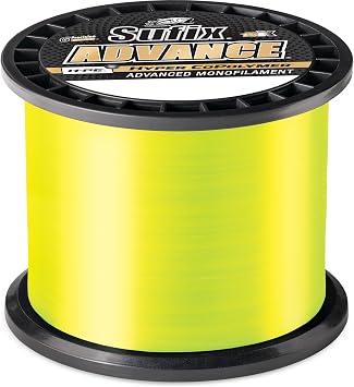 Sufix 100 Yard Advance Ice Monofilament Fishing Line - Neon Lime