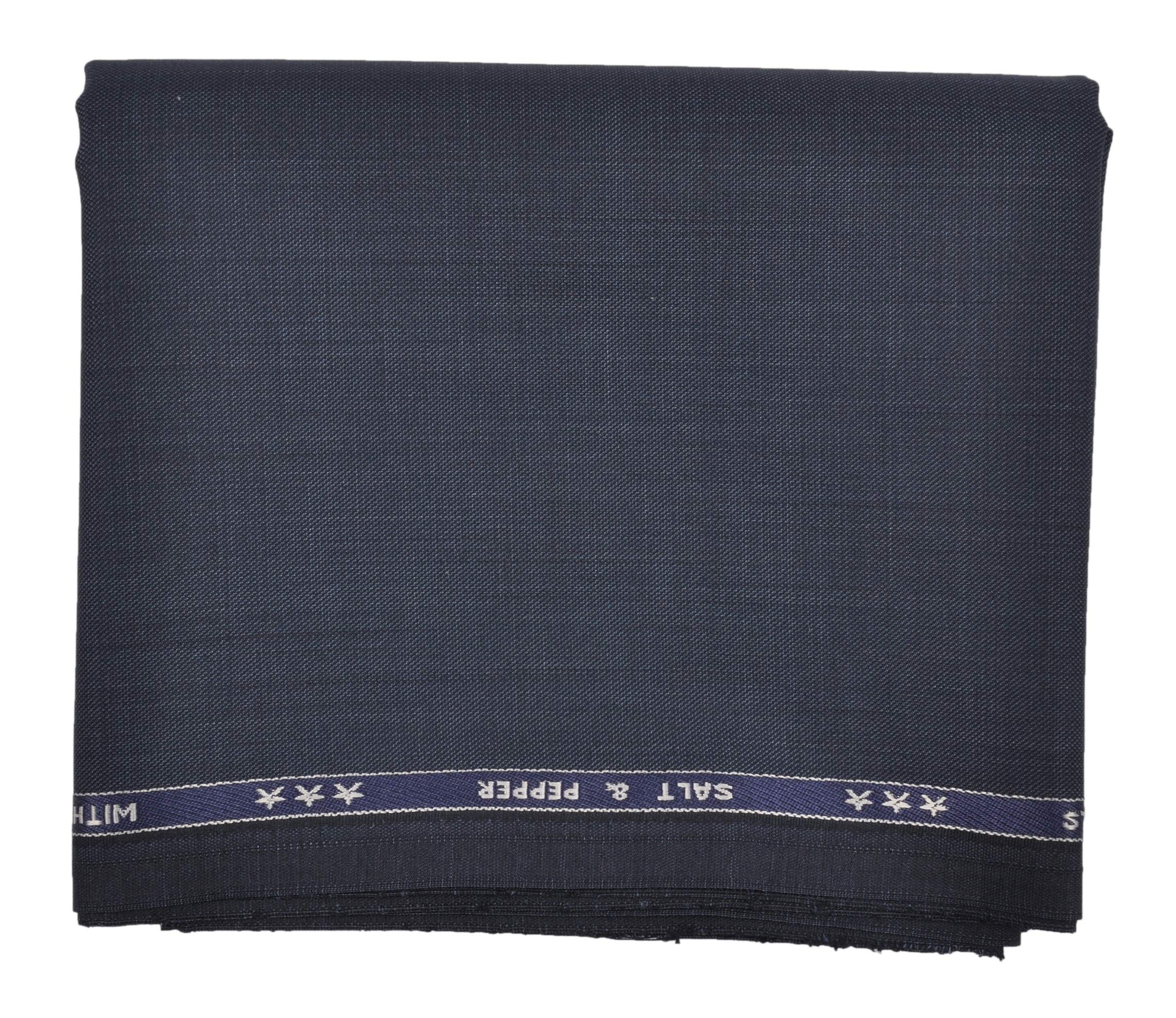 vimal jonney Men's Polyester Unstitched 1.3 Meters Trousers Fabric (Blue, Free Size)-picture-50