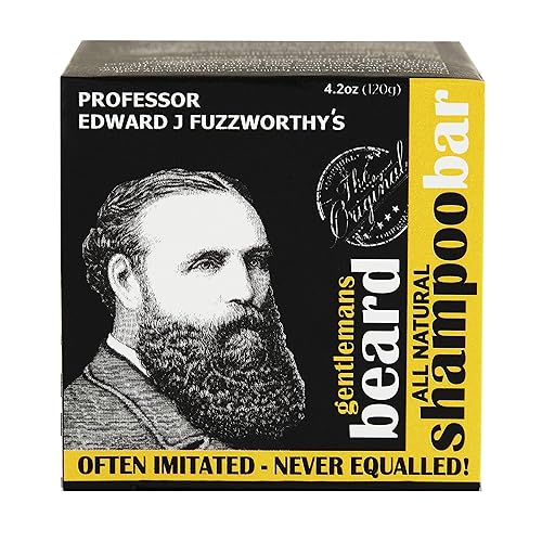 Miniatura 2 de Professor Fuzzworthy's Best Champú para barba para cara, cabello y cuerpo y soporte de jabón magnético Kit de regalo de aseo para hombres  Lavado de
