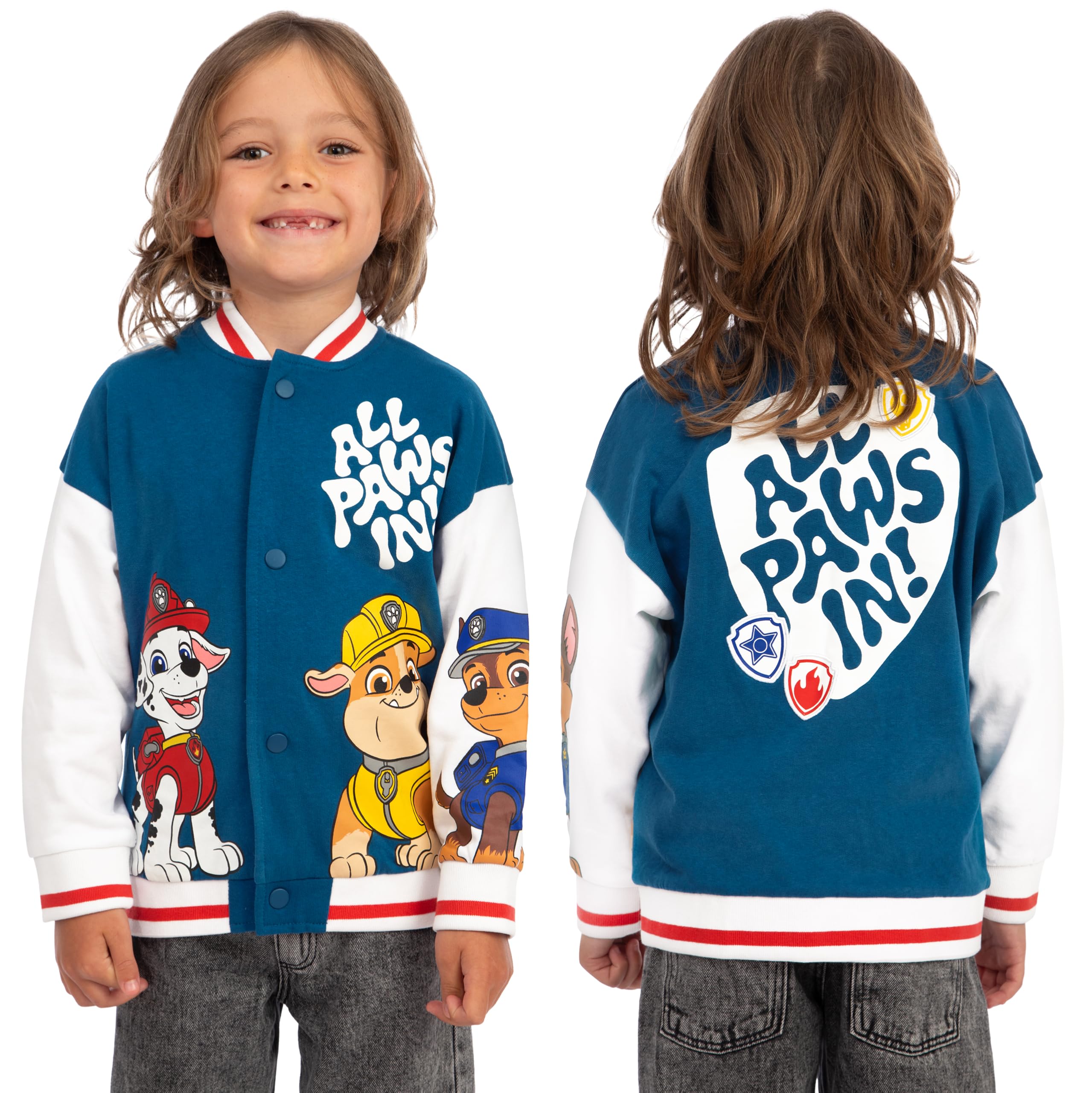 PAW Patrol Blouson Garçon Marshall Chase Rubble Veste Enfant Blouson Bombardier