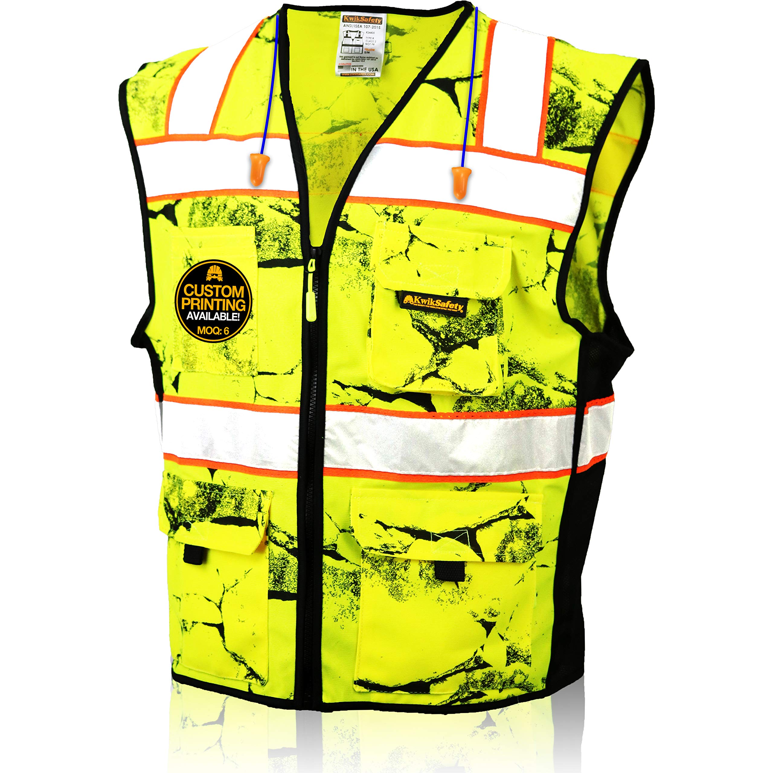 KwikSafetyUNCLE WILLY'S WALL Safety Vest [Limited Edition Camo] Class 2 Reflective Vest ANSI OSHA Safety Vest for Men