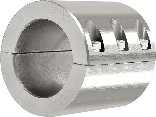 Miniatura 2 de HECASA Abrazadera de tubo con cuello dividido compatible con abrazaderas de barra enrollable de tubo de acero de tamaño OD de 1.875 pulgadas, pernos