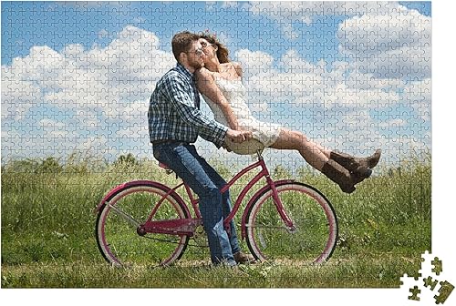 Miniatura 2 de Rompecabezas personalizado de fotos de 1000500300 piezas, rompecabezas de madera personalizado para regalos para familia, boda, mascota, 1000 piezas