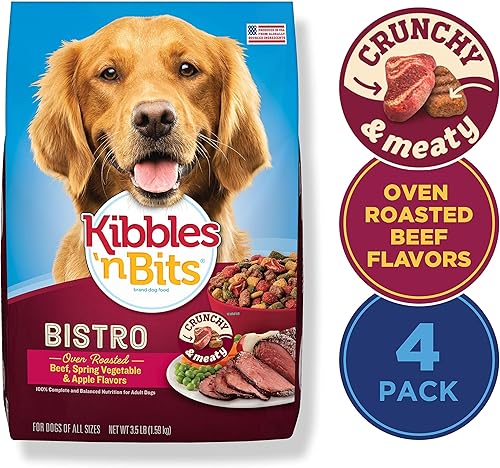 Miniatura 2 de Kibbles 'N Bits Bistro Oven - Alimento seco para perros con sabor a carne asada, bolsa de 3.5 libras (paquete de 4)