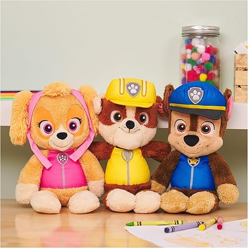 Miniatura 9 de GUND PAW Patrol - Juguete oficial de peluche de Chase Take Along Buddy, animal de peluche prémium para edades de 1 año en adelante, azulmarrón, 13