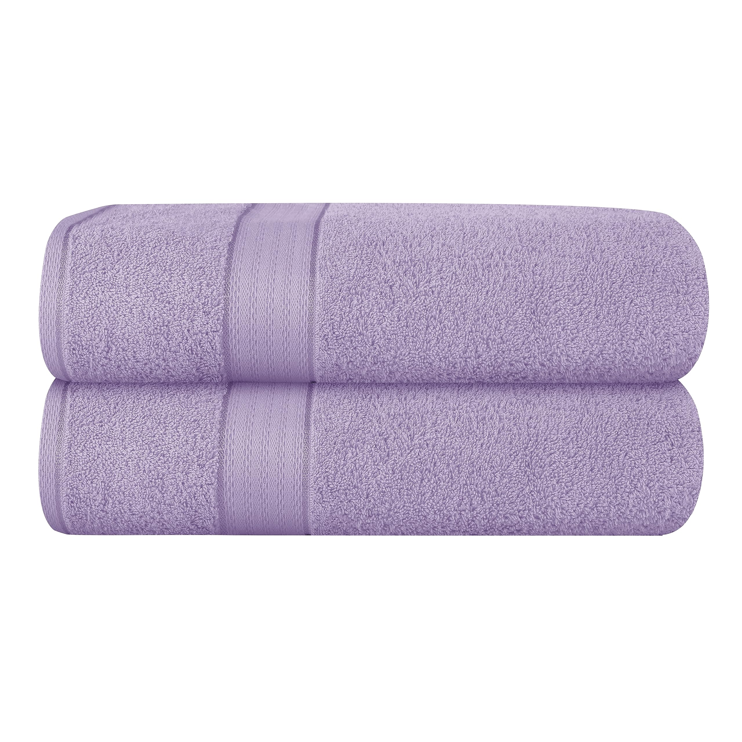 GLAMBURG 700 GSM Premium Cotton 2-Pack Oversized Extra Large Bath Sheet Set - 100% Combed Cotton - 2 Bath Sheets 35x70 - Luxury Hotel & Spa Quality -