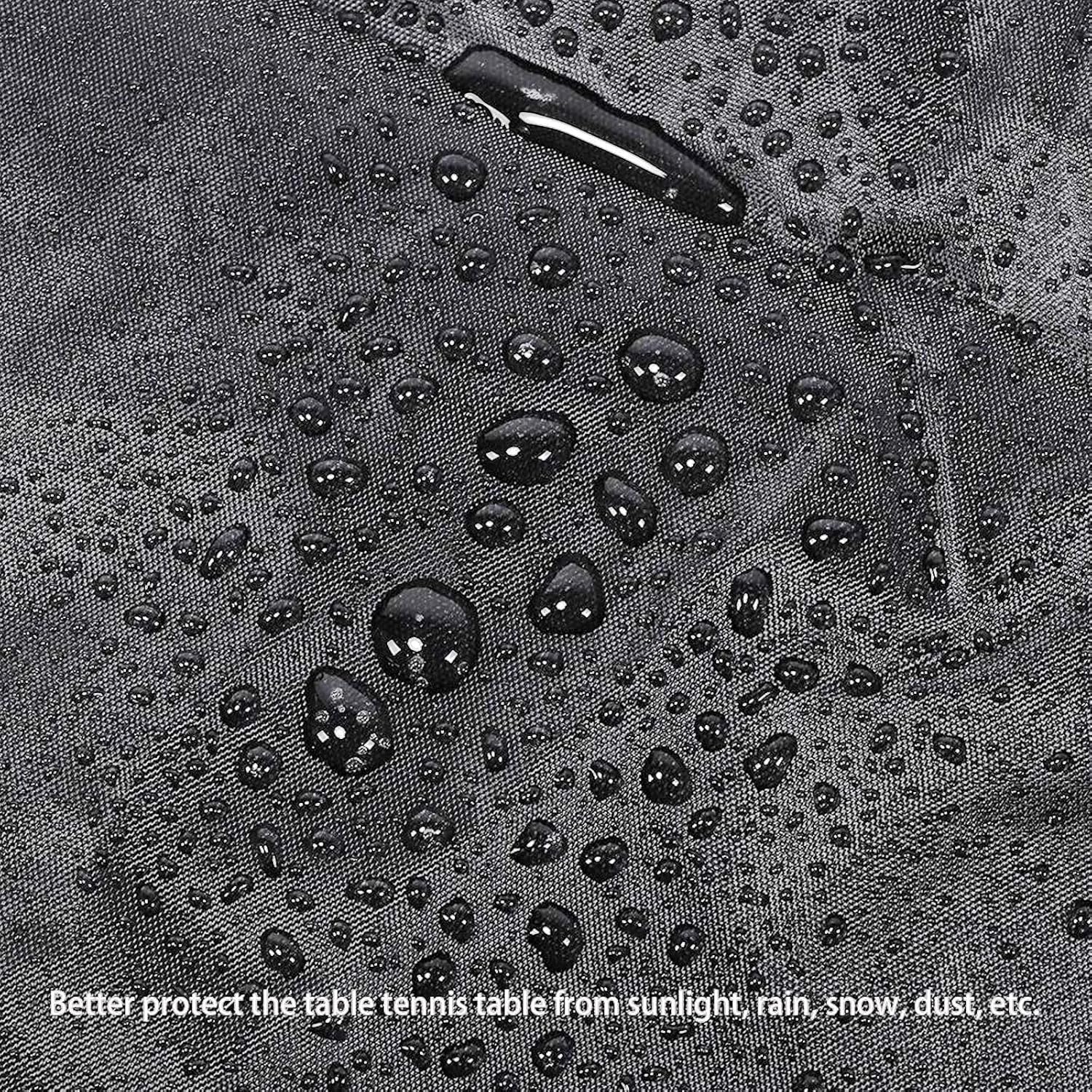 GAESHOW Funda para Mesa de Ping Pong, Impermeable Ajustable Resistente a la Intemperie Funda Protectora para Mesa de Ping Pong de Mesa para Exteriores 280x153x73cm — view 3