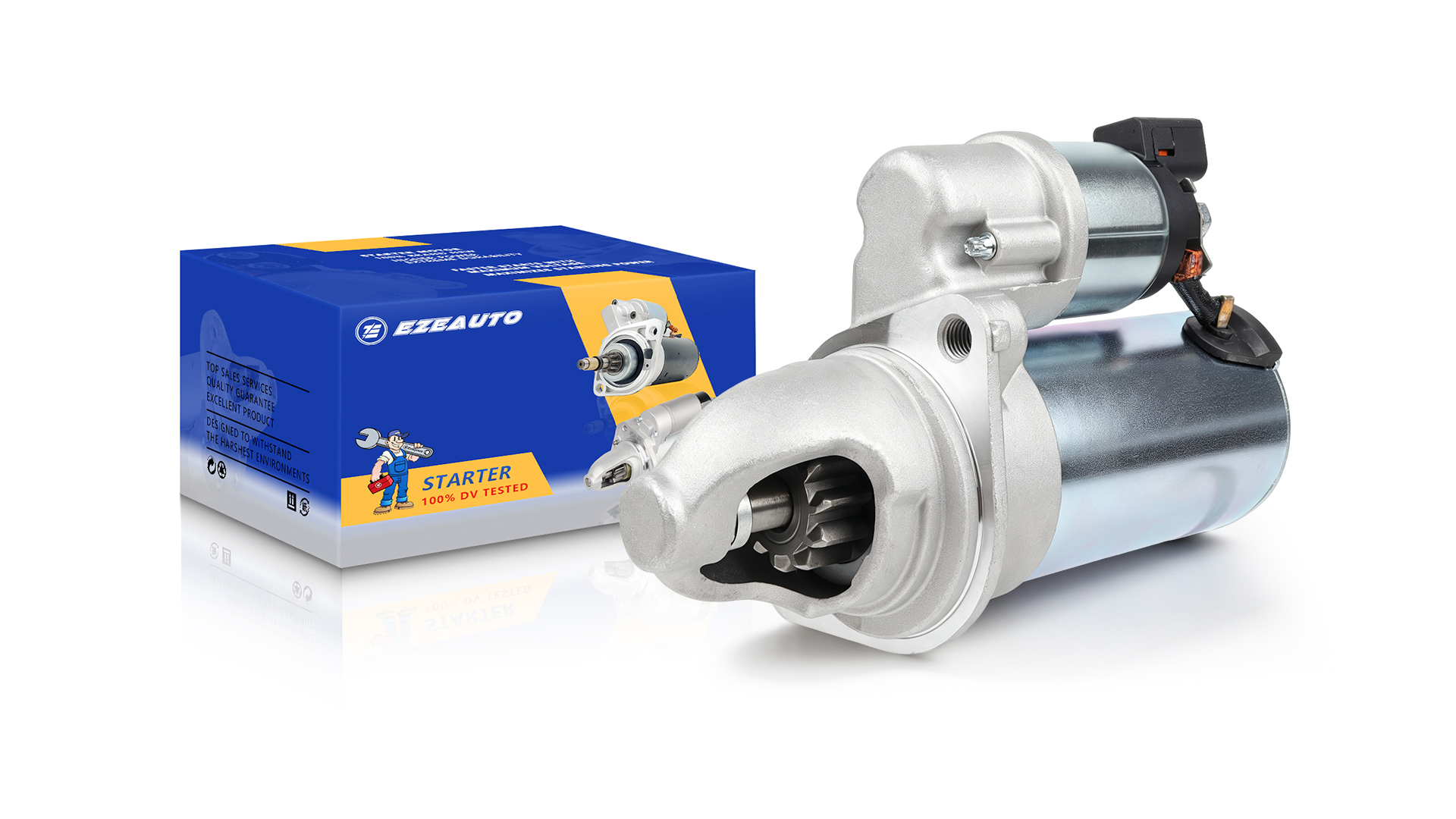 Image of Ezexpreze 16037 Starter for Kia Optima 2016-2018, Sportage 2017-2022 & Hyundai Elantra N /Kona 2022-2023, Tucson, Veloster N, 2.0L 2.4L