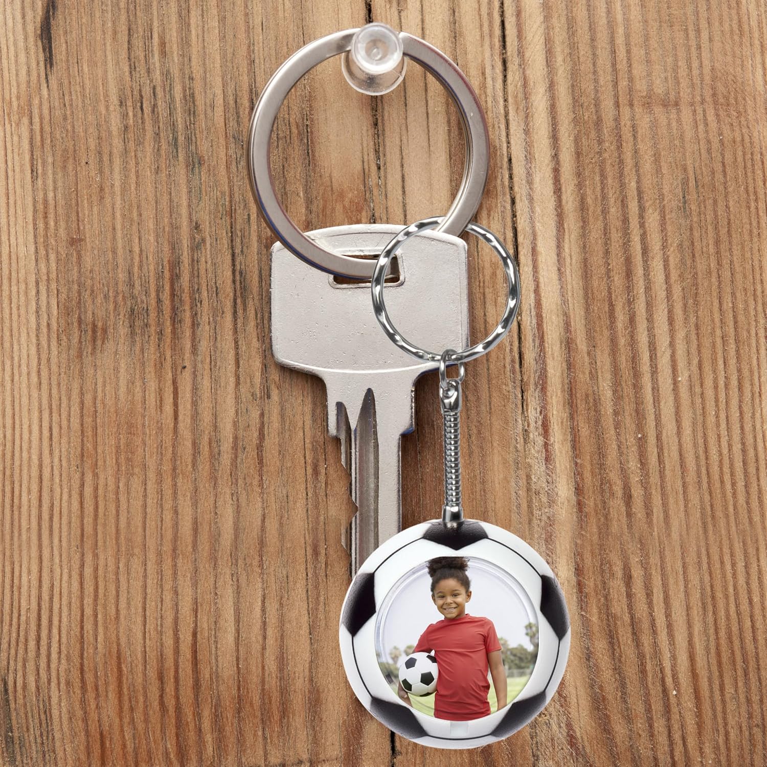 Neil Enterprises Inc. Soccer Ball Photo Keychain - Pack of 48