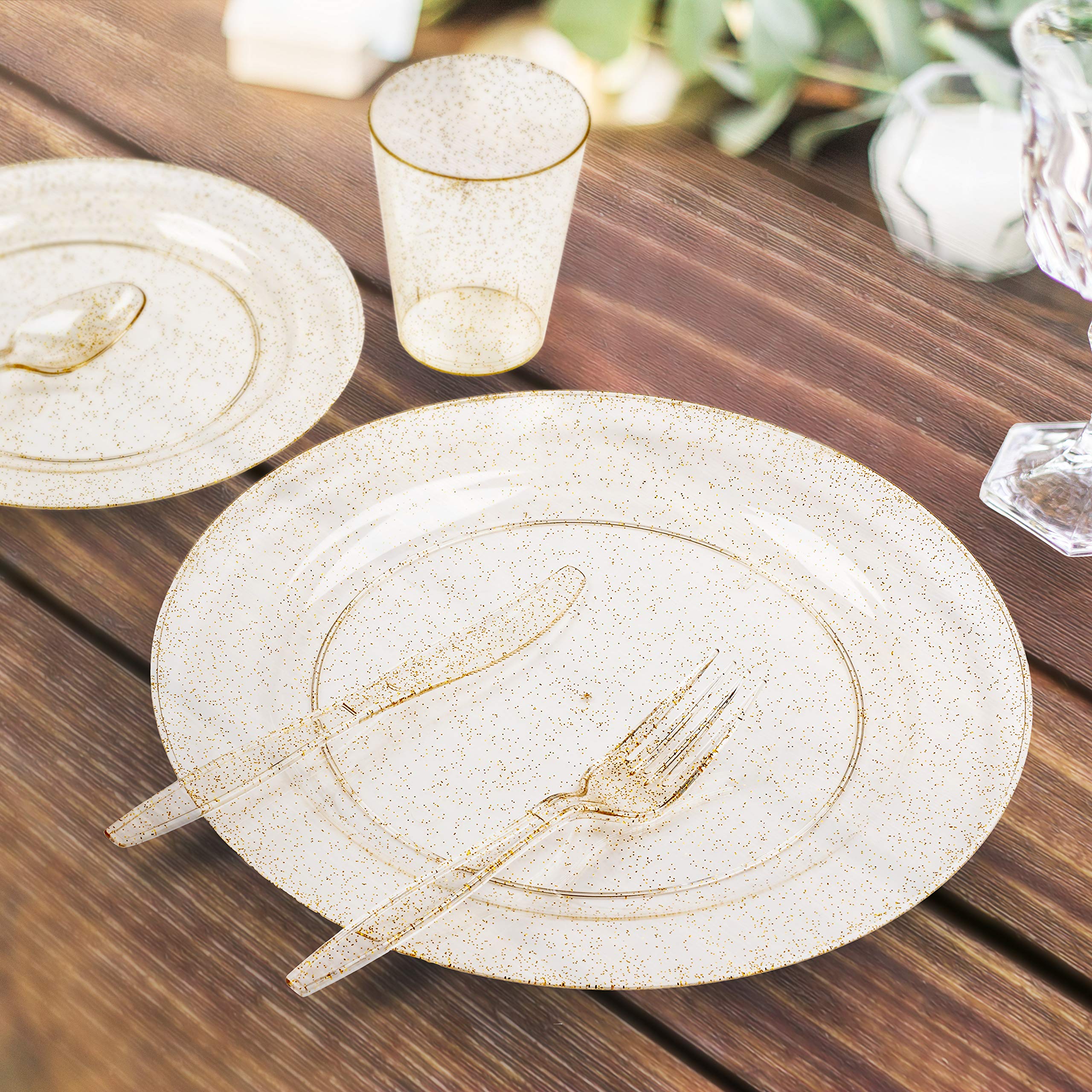 Matana 600 Premium MultiUse Dinnerware Set with Gold Glitter Buy