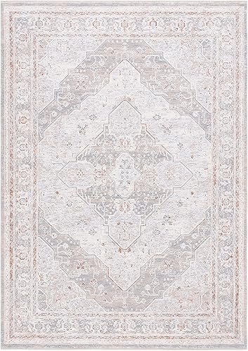 Miniatura 5 de SAFAVIEH Jardin Collection - Alfombra redonda de 6 pies, color negro y marfil, mezcla de lana floral hecha a mano, ideal para zonas de alto tráfico