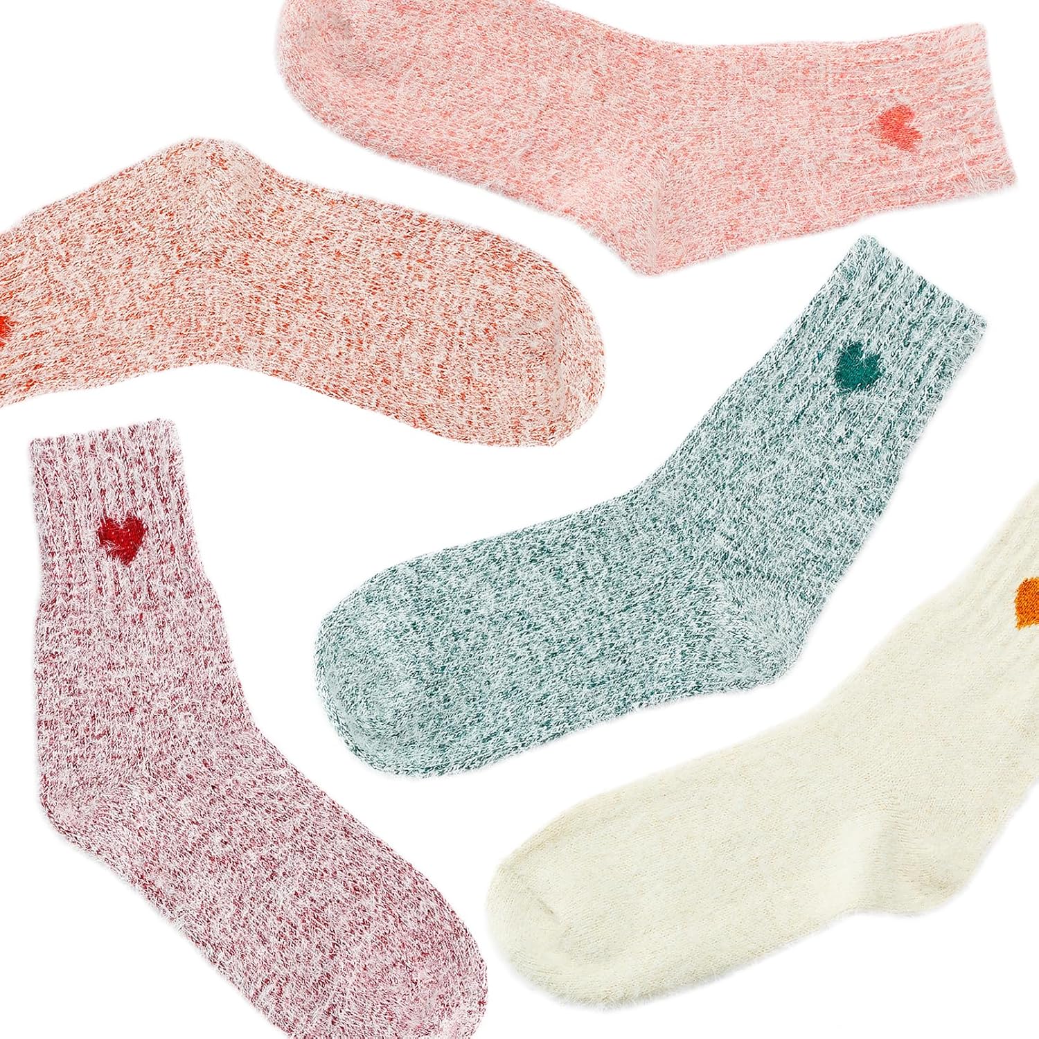 SISOSOCK Fuzzy Cozy Warm Socks for Women-Winter Home Thick Wool Soft Sleeping Socks-Perfect Gifts for Women - Image 5
