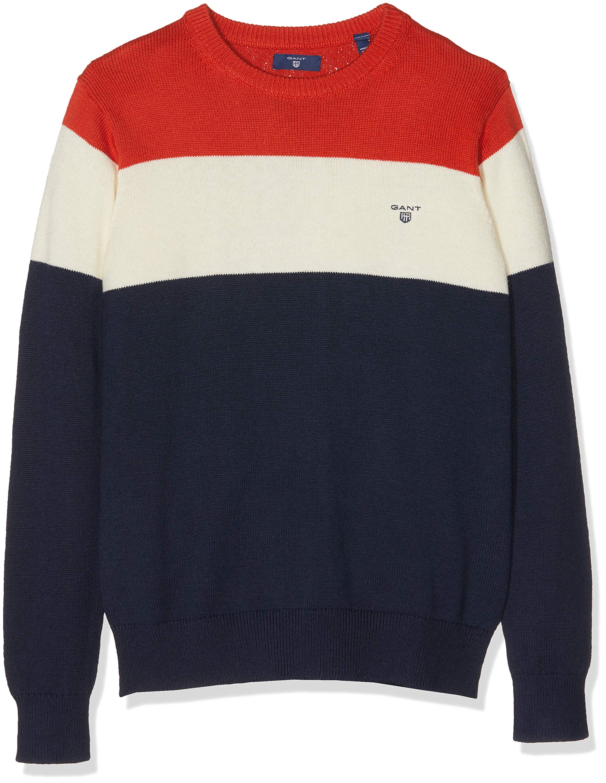 GANT TB. Color Block Crew suéter para Niños