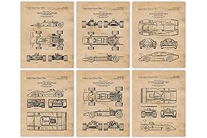 Vintage McLaren Racing Auto Patent Prints