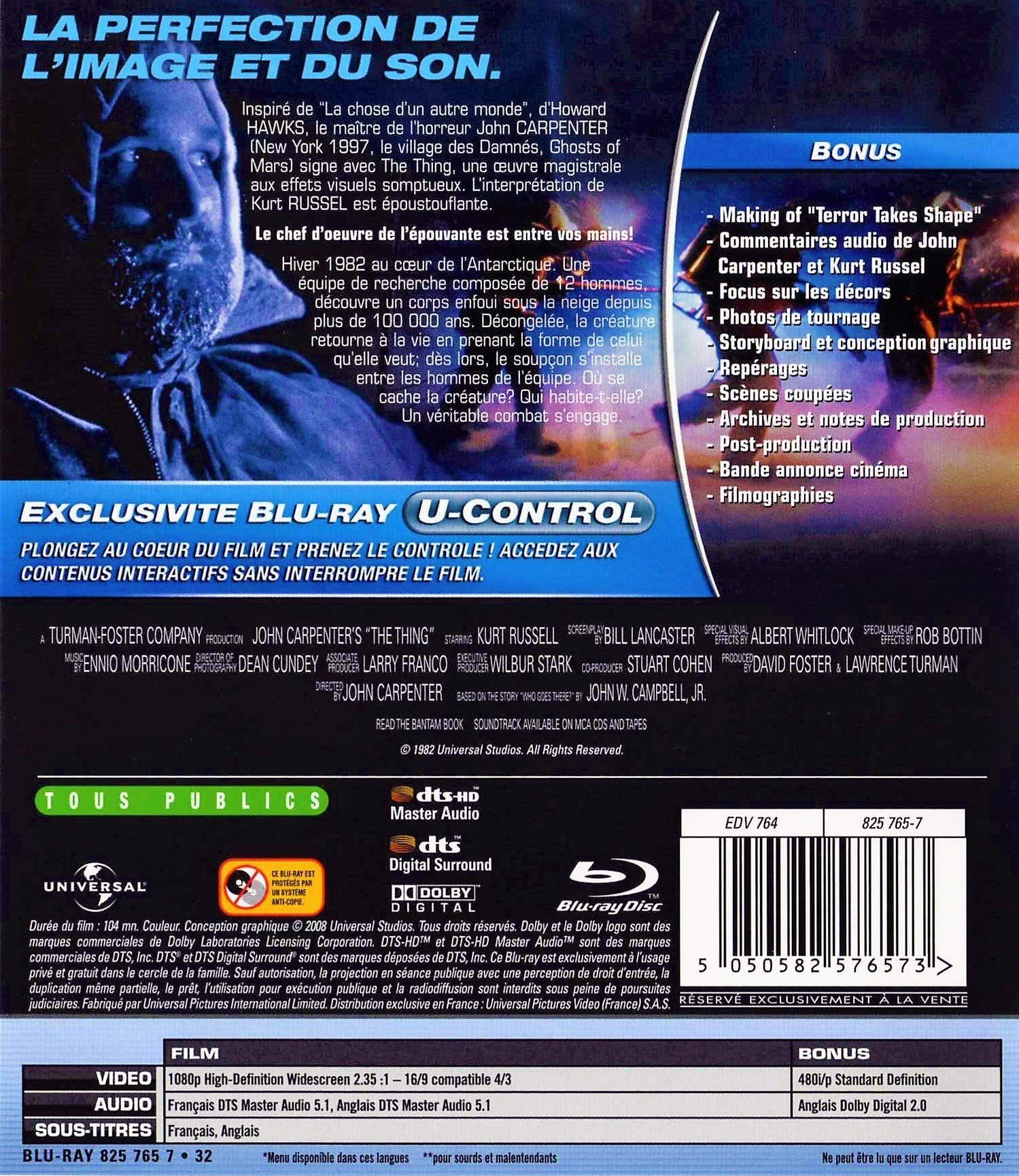 Image secondaire de The Thing - Blu-ray Collector avec Kurt Russell