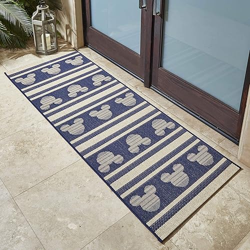 Miniatura 2 de Gertmenian Mickey Mouse 46236 - Alfombra de interior y exterior, decoración del hogar de Disney, alfombra de área perfecta para terraza, patio,