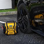 DEWALT DXAEPS14-Type2 2000 Peak Battery Amp 12V Automotive Battery Booster Jump Starter/Power Station with 500 Watt AC Power Inverter, 120 PSI Digital Compressor, and 15W USBa Ports, 25W USBc Port