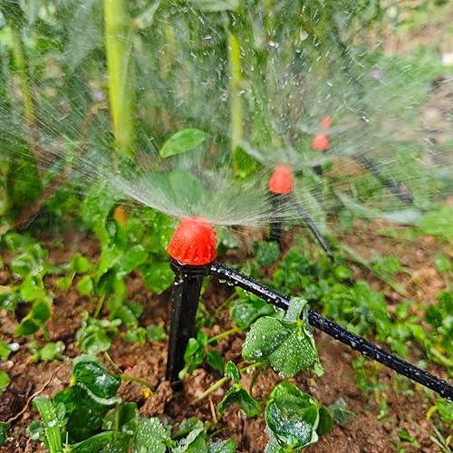 Miniatura 4 de Emisores de riego por goteo de 14 de pulgada, emisores de pulverización Yulaiyoen de 14 de pulgada, paquete de 30 unidades, accesorios automáticos