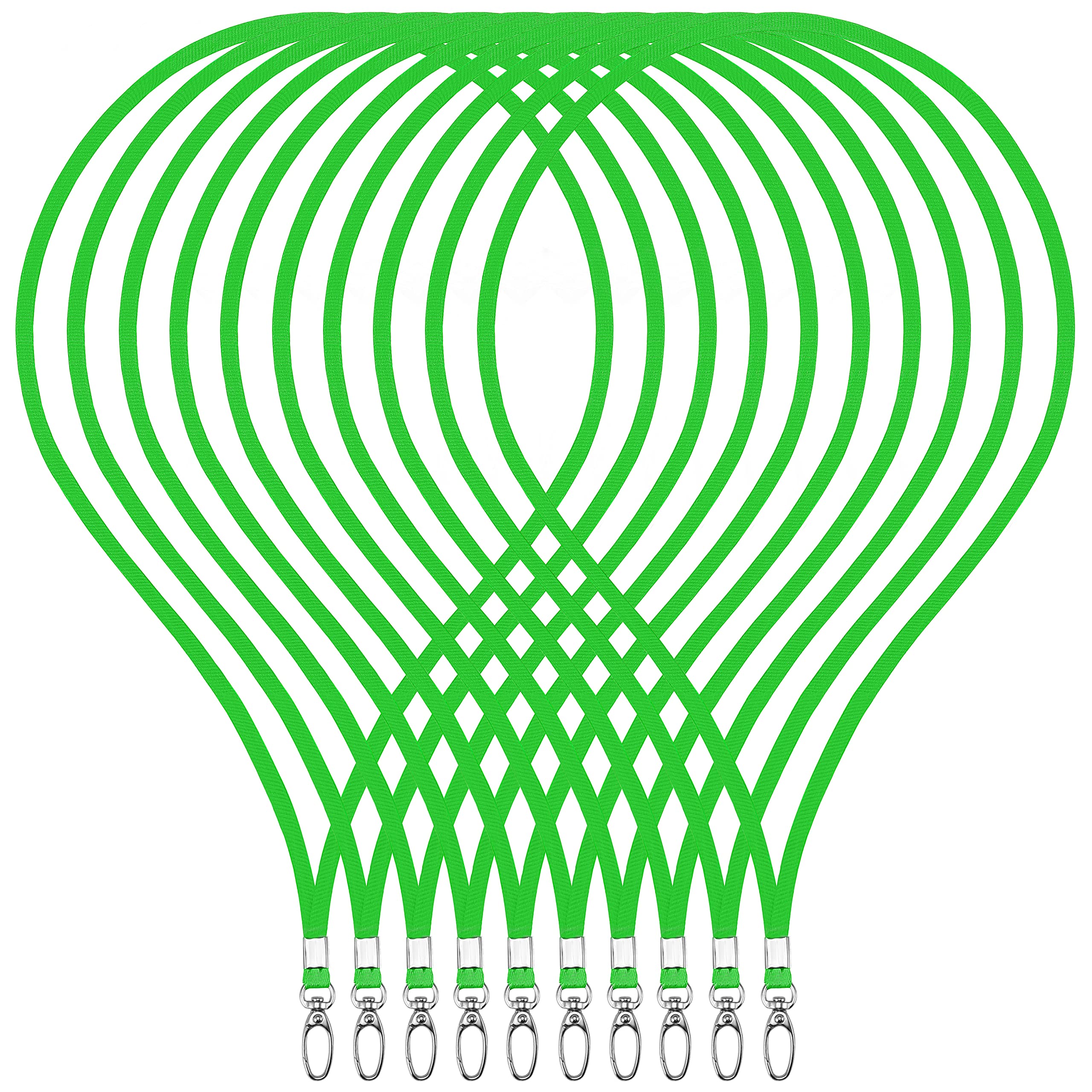 Webbomb 10er Set Schlüsselbänder & Lanyards - 360° Drehbare Umhängebänder In 13 Farben Mit Karabiner