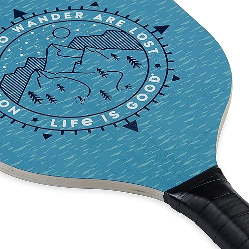 Miniatura 8 de Life is Good Juego de iniciación de pickleball - Incluye 2 paletas de pickleball de madera, 2 bolas de pickleball de tamaño reglamentario y bolsa de