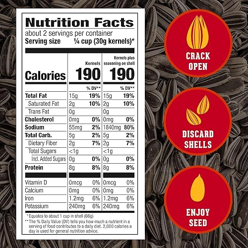 Miniatura 2 de DAVID Seeds Semillas de girasol jumbo saladas y tostadas con sabor a tocino a macarrones con queso, aperitivo apto para dieta cetogénica, bolsas