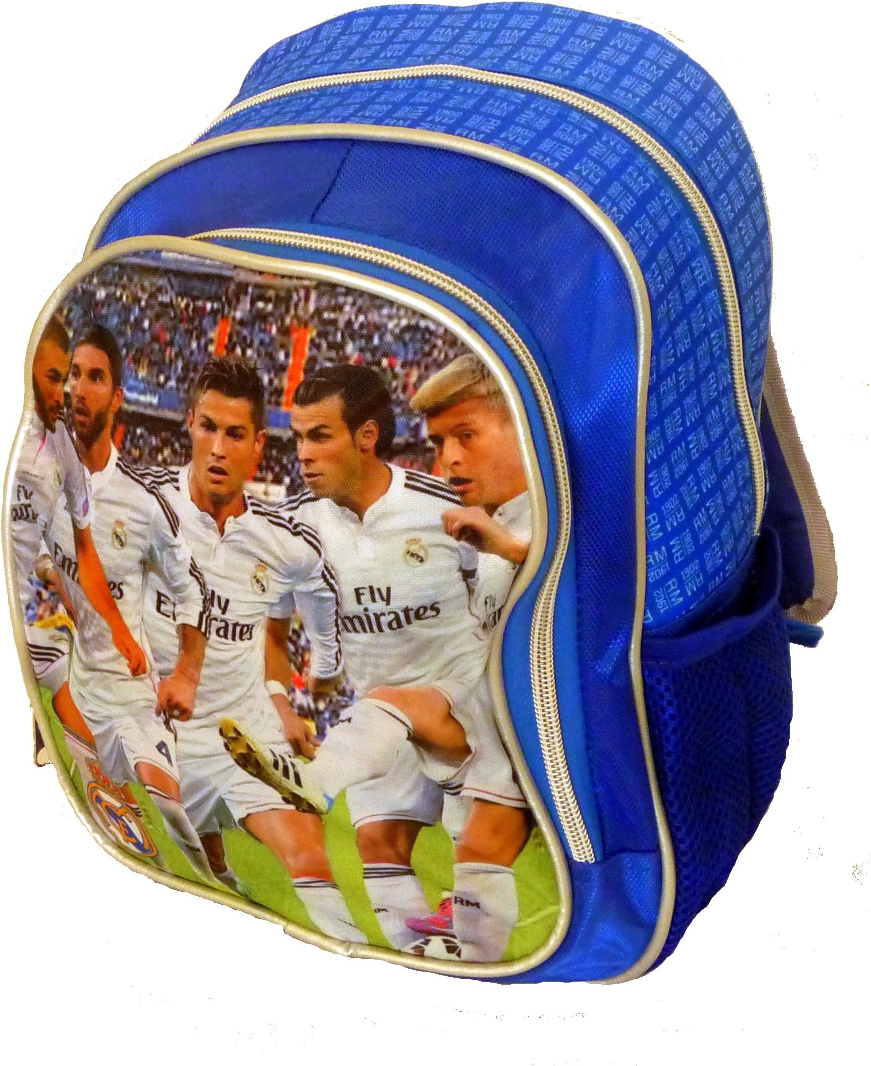 BEAUTIFUL (!!) Official FC Real Madrid Christiano Ronaldo & Players DOUBLE Fill 12"x9" KINDERGARDEN Backpack