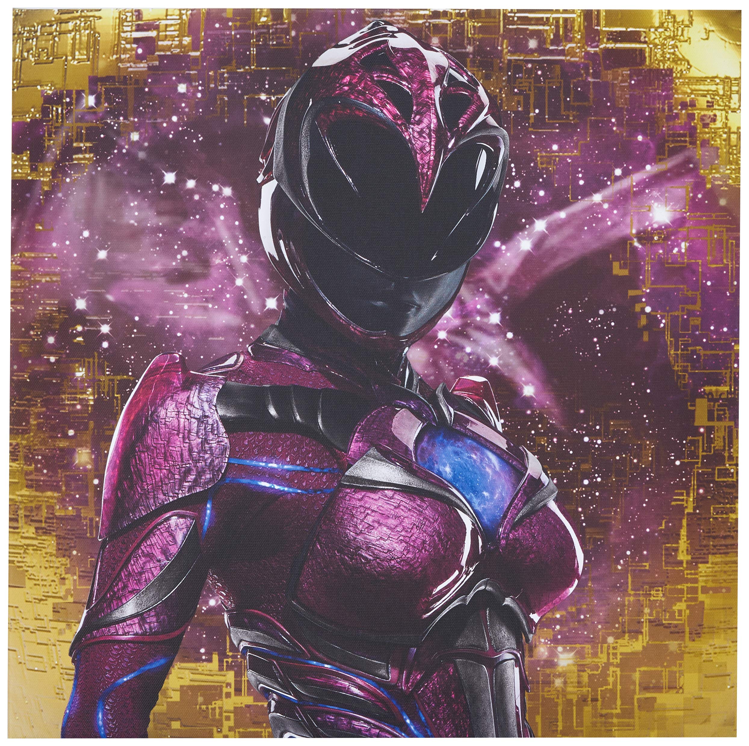 Toile Power Rangers Movie Pink Ranger 40x40 cm pour déco murale