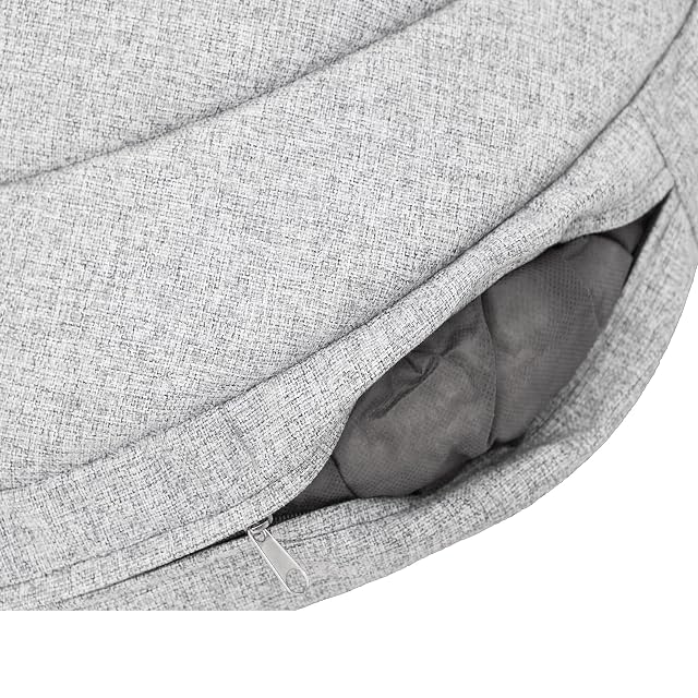 Foto 6 de 7 de HOBBYGARDEN Colchón para perros, cama para mascotas, cojín suave estilo cueva para perros, lugar de descanso
