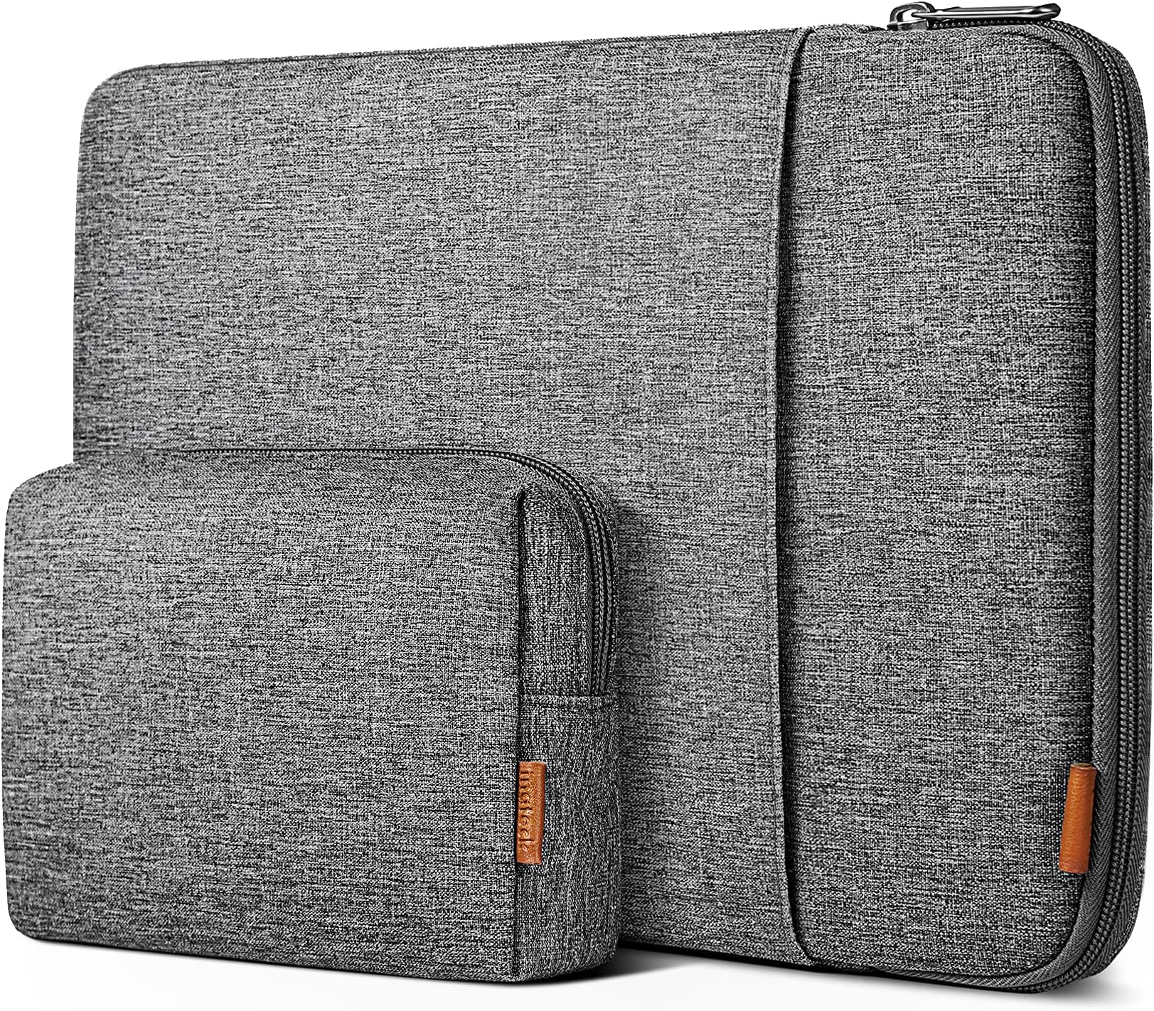 Inateck 360° Protection Laptop Bag with Accessory Bag, Compatible with 13-inch MacBook Air/Pro M4 M3 M2 M1 2016-2025, Gray