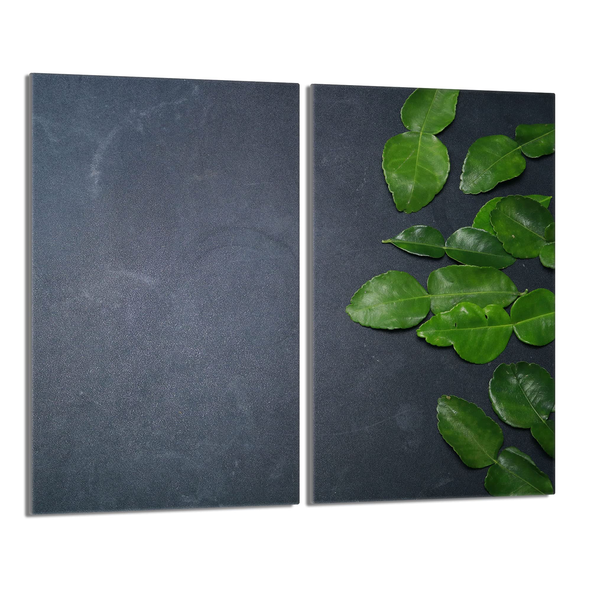 DarHaus Fornuis afdekplaat afdekking keramische kookplaat afdekplaat snijplank 2-delig 30x52 inductie, spatbescherming glasplaat keramische kookplaat bescherming kookplaat snijplank, MARMER