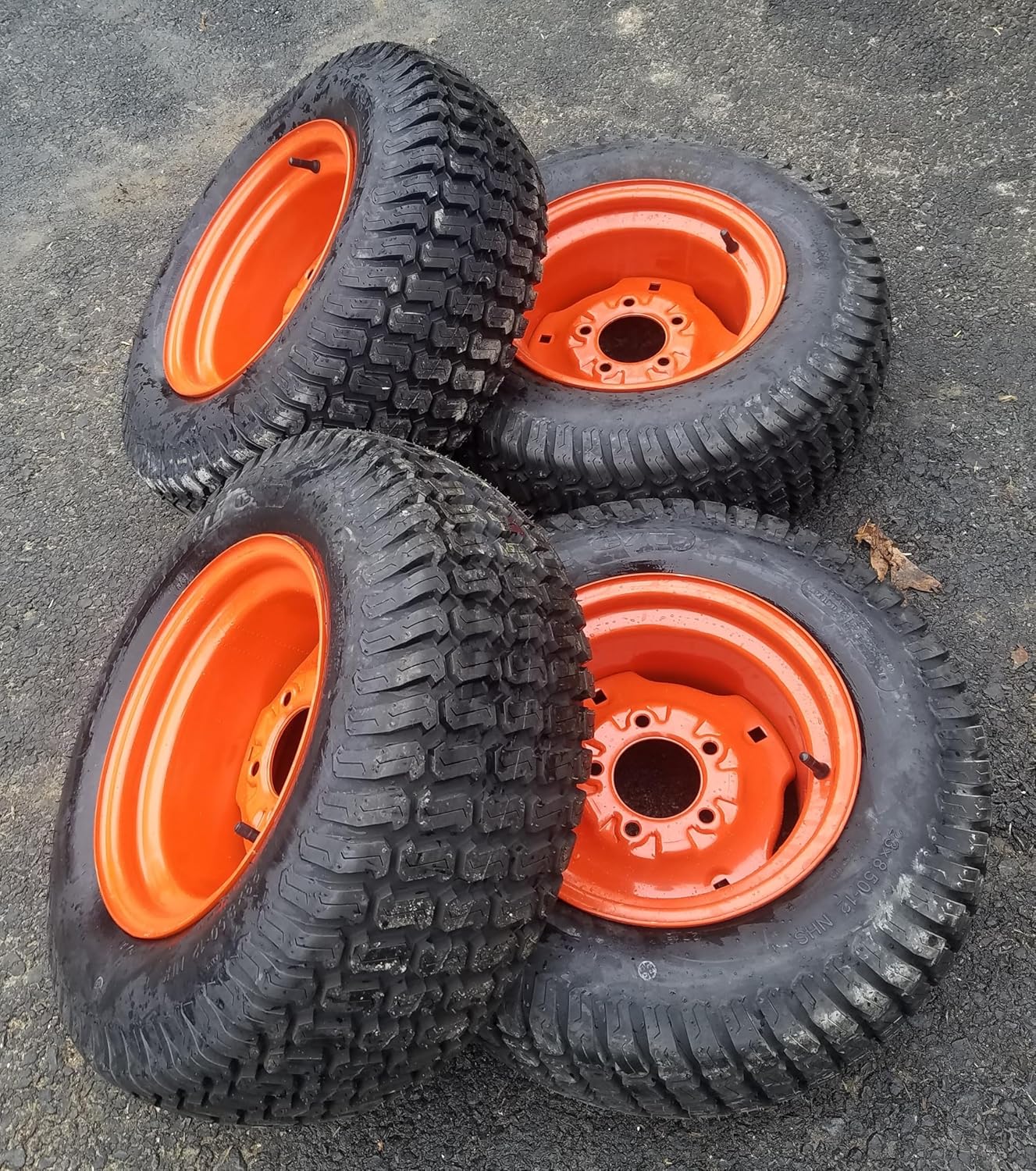 (1) Galaxy Tires 23X8.50-12 Turf Skid Steer Tire on Wheel/Rim (5 lug) for Bobcat 440, 453, 463 & S70-23X8.50-12 (9/16 INCH LUGS)