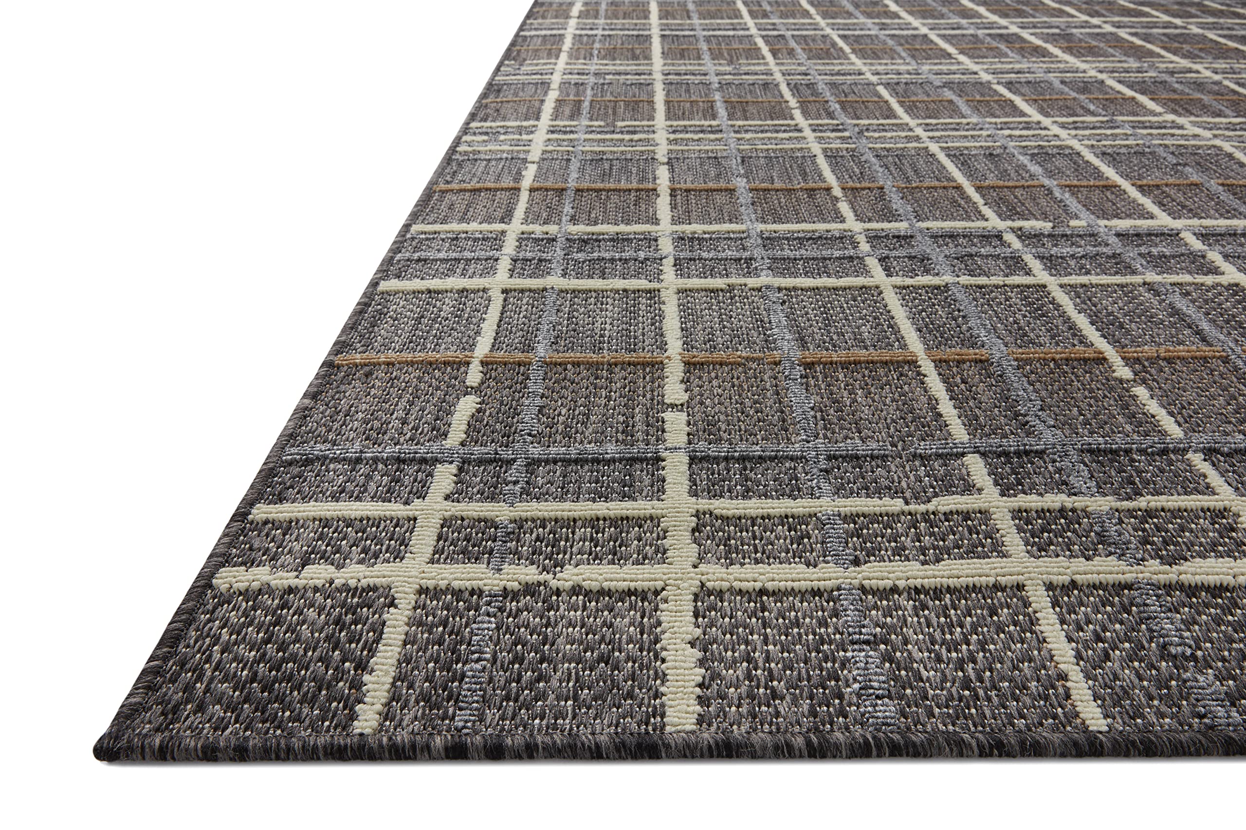 Loloi Rainier Collection RAI-11 Charcoal/Multi 11'-6" x 15' Area Rug