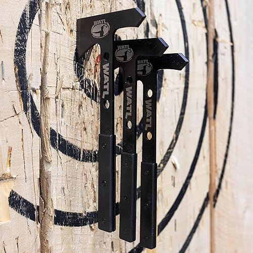 Miniatura 6 de El nuevo y mejorado juego de lanzar Hawk de WATL Competition World Axe Throwing League Tomahawks con funda de nailon para lanzar hacha y asas
