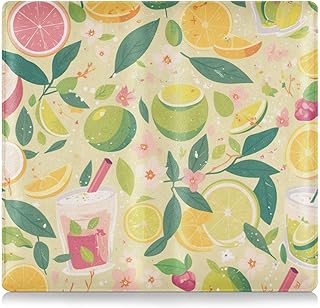 EtherSpher Cartera de cuero prémium para registro y tarjeta de seguro de verano, color verde claro, de dibujos animados, para documentos esenciales, licencia de conducir, tarjetas