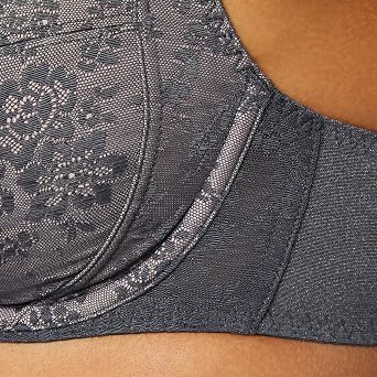 Rosa Faia Fleur Women Underwire Bra، 40D، Anthracite